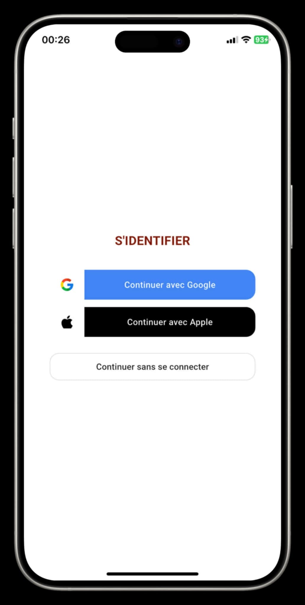 Capture d'écran iOS 1